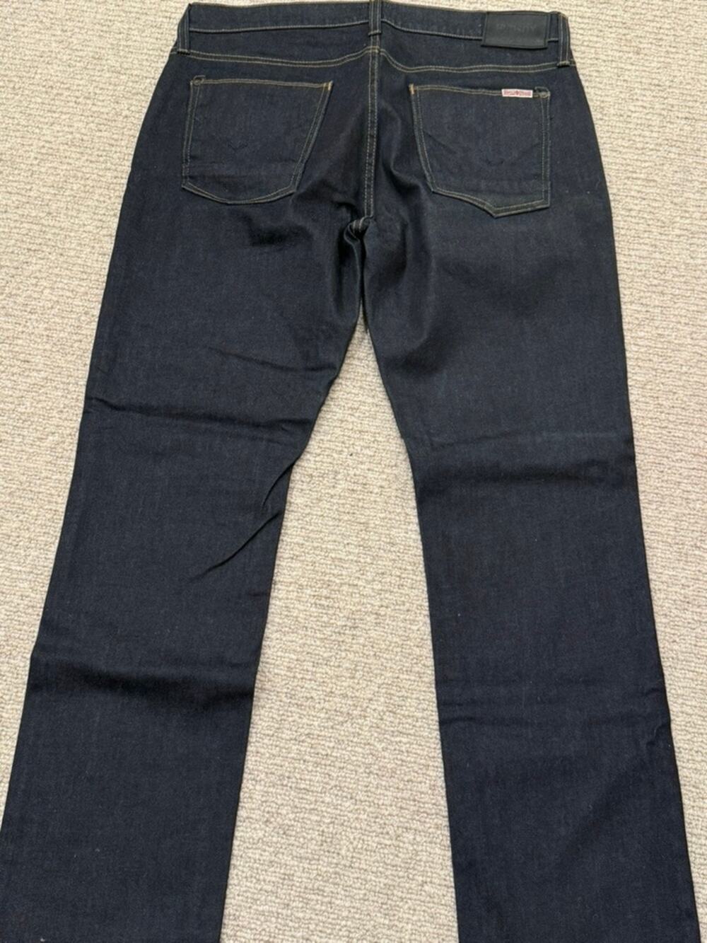 Hudson Men's Jeans Size 33 Dark Indigo Stretch Denim 98% Cotton